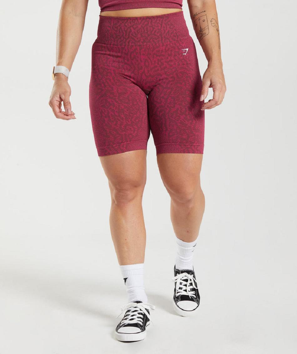 Pantalones Cortos Gymshark Adapt Animal Seamless Cycling Mujer Rosas Marrones | CO 2748XYU